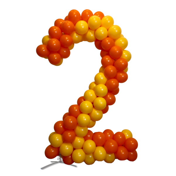 Numeros de globo transparent background PNG clipart