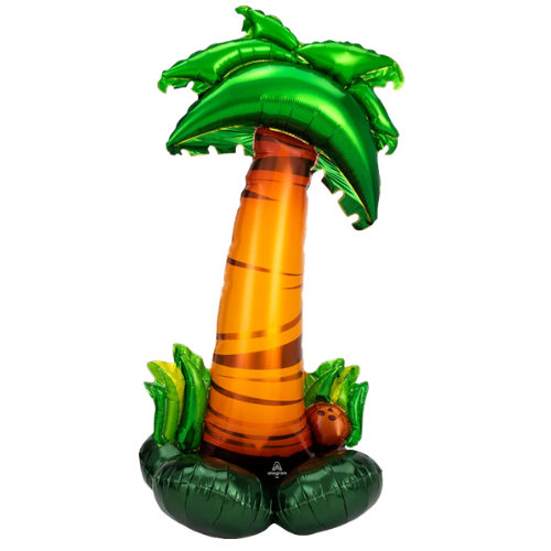 56" Palm Tree Airloonz Foil Balloon | Stands Over 4 Feet Tall - No Helium Required!
