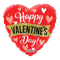 Pancarta de San Valentín de 18" y globo de lámina de corazón (P3) | Compra 5 o más y ahorra un 20 % 