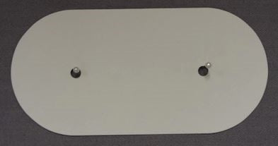 Disco de papel de 4" x 8" Mum Backer Oval Blanco