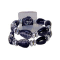 Pulsera de ramillete elástico con flor Polaris | 1 unidad: ¡simplemente agregue flores!