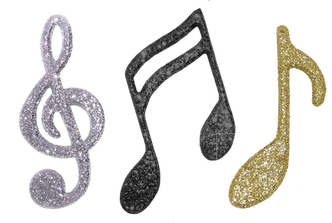 Glitter Music Notes Homecoming Supplies