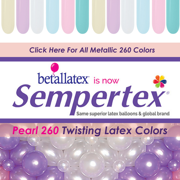 Sempertex Pearl Twisting-Entertainer Latex Balloons | 50 Coun