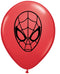 Globos de látex con cara de hombre araña de 5.0 in.