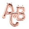 14" | 40" Rose Gold Letter Balloons - Megaloons | 2 Sizes Available - Letters A-Z