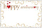 Anniversary Golden Swirls & Red Hearts Enclosure Cards | 50 Count