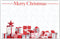 Merry Christmas Red & Silver Enclosure Card | 50 Count