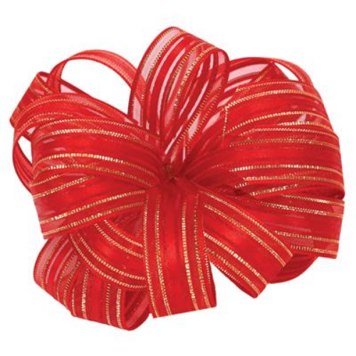 #3 Offray Veronica Sheer Ribbon - 5/8 Inch Wide, 25 Yards Long | 1 Spool