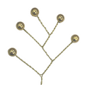 Quintet - Wired Rhinestone Floral Accessories | 12 Count