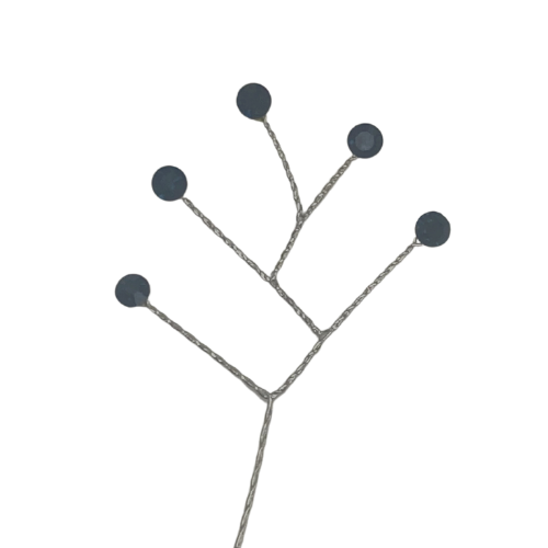 Quintet - Wired Rhinestone Floral Accessories | 12 Count