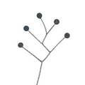 Quintet - Wired Rhinestone Floral Accessories | 12 Count