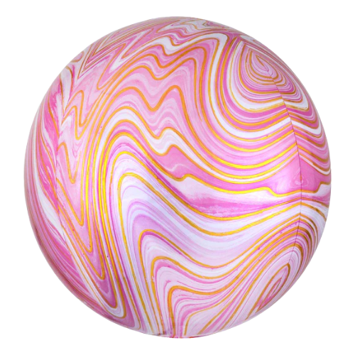 15" Anagram Orbz® XL™ Marblez™ Balloons - Globe Shaped | 1 Count