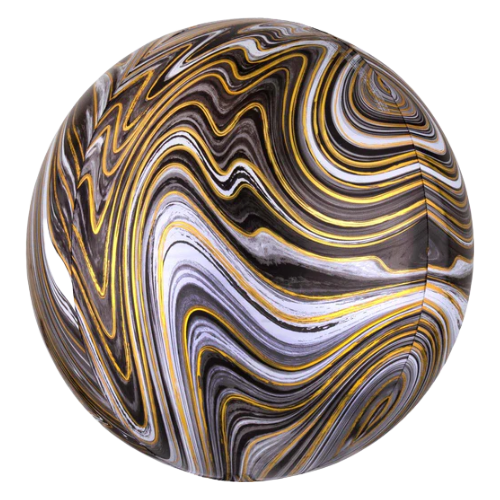 15" Orbz® XL™ Marblez™ Balloons - Globe Shaped | 1 Count