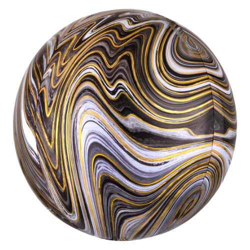 15" Anagram Orbz® XL™ Marblez™ Balloons - Globe Shaped | 1 Count