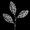 Lacey Leaves Accesorio de diseño floral con cable | 1 cuenta
