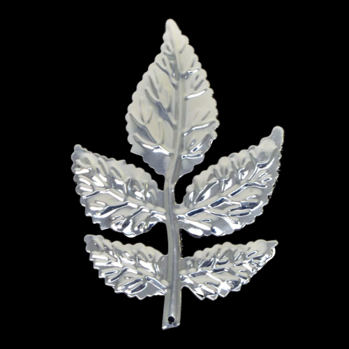 Rose Leaf Artificial Metal Plated Floral Accessory | 6 Count