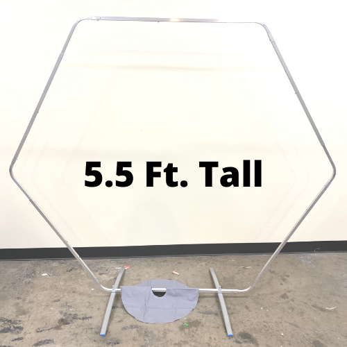 Flex-Hex- Aluminum Portable-Reusable Hexagon Balloon Frame With Base