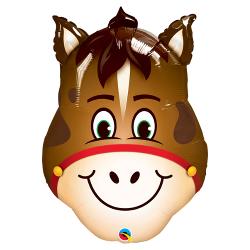 14" Hilarious Horse Flat Foil Balloon (D) | Buy 5 Or More Save 20%