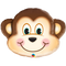 14" Mischievous Monkey Flat Foil Airfill Balloon | Buy 5 Or More Save 20%