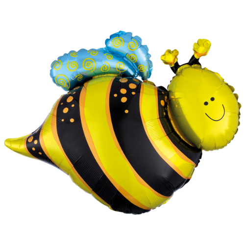 25" Happy Bee Super Shape Foil Balloon