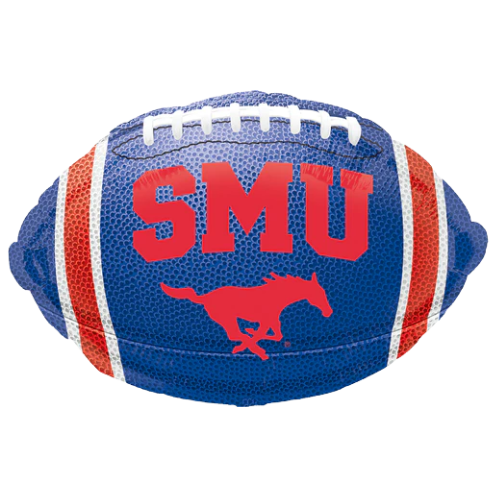 17" SMU College Texas Football Foil Balloon (D) | Buy 5 Or More Save 20%