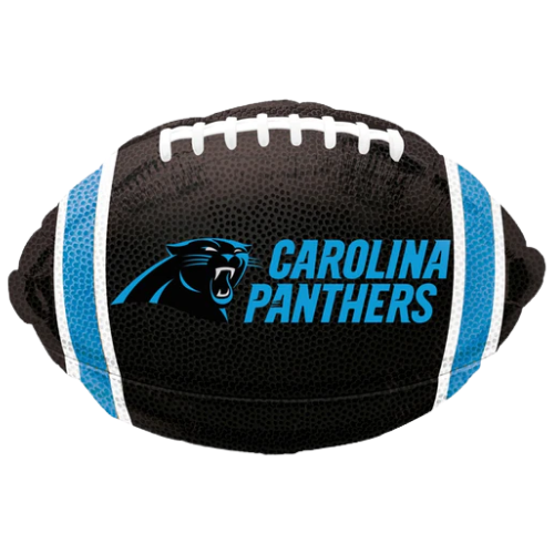 Globo de lámina de fútbol de la NFL de los Carolina Panthers de 17" | Compre 5 o más y ahorre un 20 %