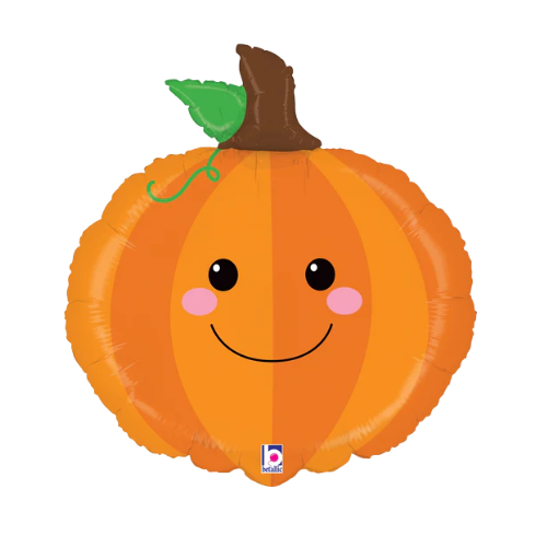 22" Pumpkin Produce Pals Foil Balloon (P19)