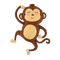 33" Jungle Monkey Foil balloons