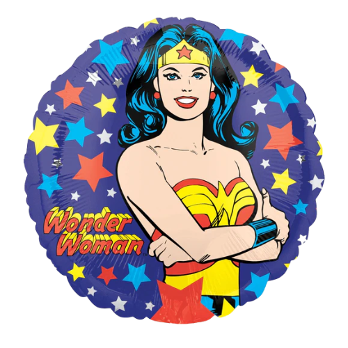 Globo de aluminio Wonder Woman de 18" | Compre 5 o más y ahorre un 20 %