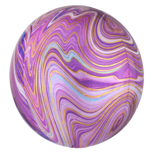 15" Anagram Orbz® XL™ Marblez™ Balloons - Globe Shaped | 1 Count