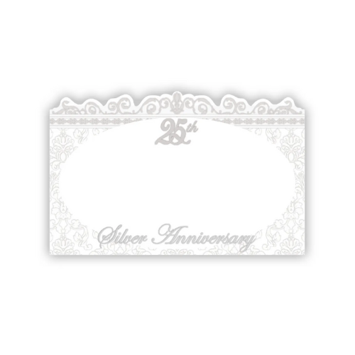 Silver Anniversary 25th Enclosure Cards | 50 Count
