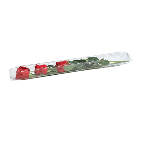 Caja de regalo pequeña de una sola rosa 20" x 2" x 2" | 100 piezas por paquete