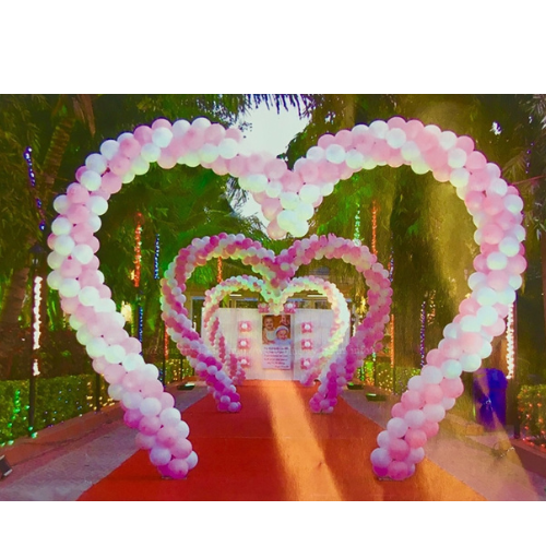 Kit de arco de marco de corazón de 6'
