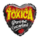 18" Toxica Fuego Heart Non Foil Balloon (P15) | Buy 5 Or More Save 20%