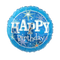 18" Happy Birthday Blue Sparkle Foil Balloon | Buy 5 Or More Save 20%
