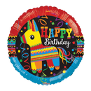 Globo metalizado Party Fiesta Happy Birthday de 18" | Compra 5 o más y ahorra un 20 %