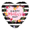 Globo de corazón de aluminio con flores de acuarela del Día de la Madre de 18" (P8) | Compre 5 o más y ahorre un 20 %