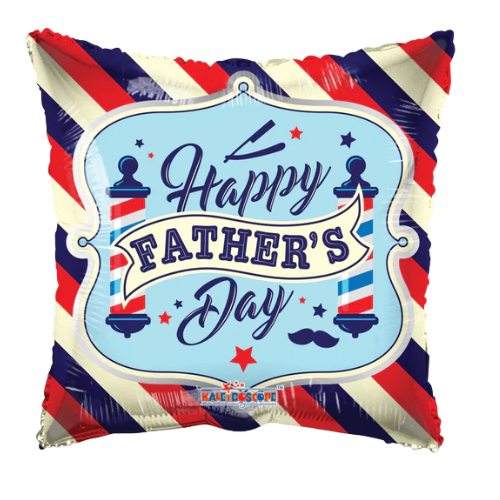 18" Classic Father's Day Square Foil Balloon (WSL) | Clearance - While Supplies Last!
