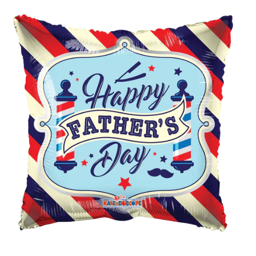 18" Classic Father's Day Square Foil Balloon (P19) | Buy 5 Or More Save 20%