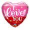18" I love You Gold Dots Heart Foil Balloon (P6) | Buy 5 Or More Save 20%