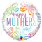 Globo de aluminio con diseño de mariposas en colores pastel para el Día de la Madre de 18" (P9) | Compre 5 o más y ahorre un 20 %