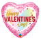 18" Valentine's Confetti Ombre Heart Foil Balloon (WSL)