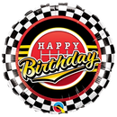 18" Birthday Checkered Pattern Foil Balloon | Buy 5 Or More Save 20%
