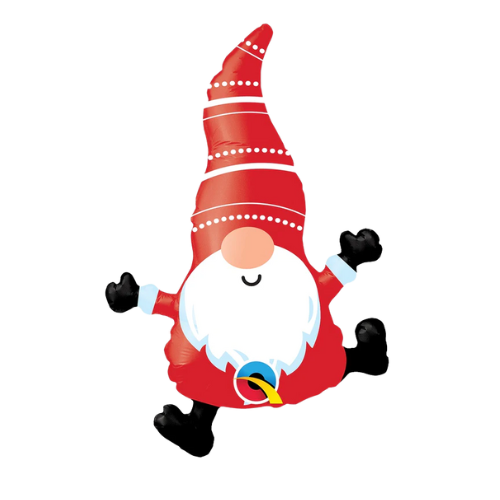 14" Mini Gnome Flat Foil Airfill Balloon | Buy 5 Or More Save 20%