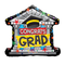 Globo de aluminio con forma de teatro de graduación de 18" (P26) | Compra 5 o más y ahorra un 20 %