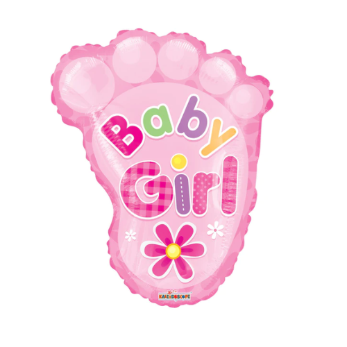 14" Baby Foot Airfill Foil Balloon | Buy 5 Or More Save 20%