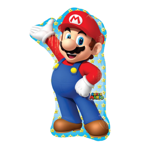 14" Super Mario Foil Airfill Balloon | Buy 5 Or More Save 20%