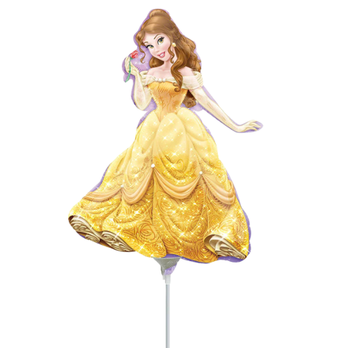 Globo Princess Belle de 14" | 39" (descuento por volumen en relleno de aire de 14": compre 5 o más y ahorre un 20%)