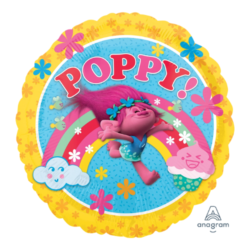 Globo de aluminio Trolls Poppy de 18" | Compre 5 o más y ahorre un 20 %