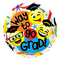 18" Way To Go Grad Smilies Foil Balloon (P25) | Buy 5 Or More Save 20%